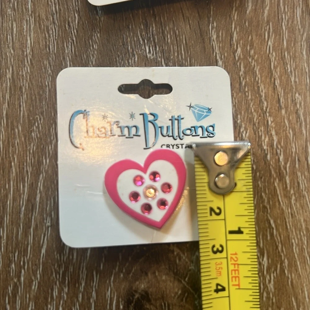 Set of 24 Heart Croc Charms Charm Buddies